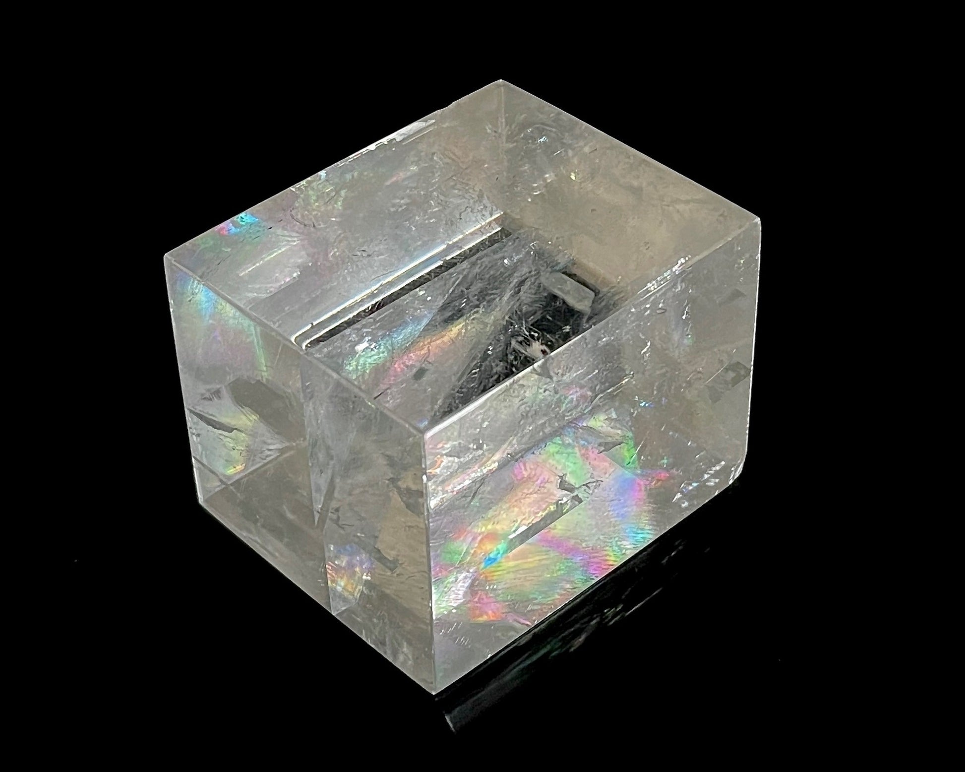 Doppelspat optischer Calcit Beispiel Doppelbrechung