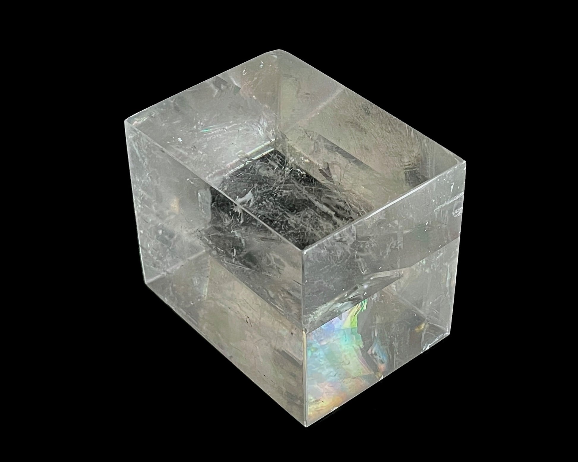 Doppelspat optischer Calcit Beispiel Doppelbrechung