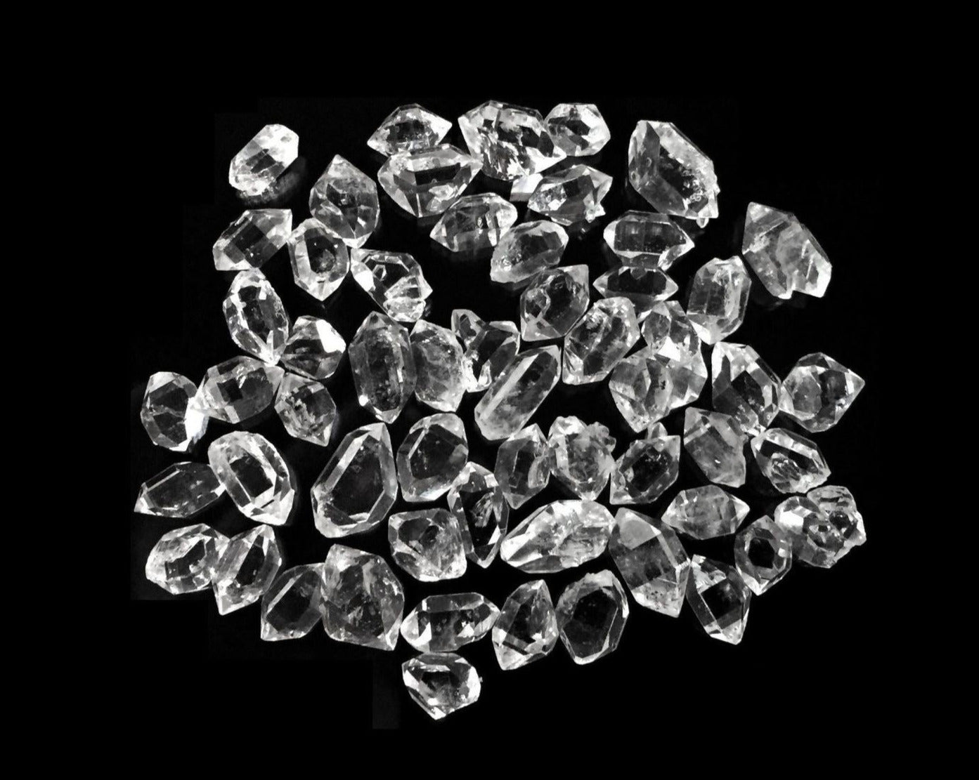 Herkimer Diamanten Bergkristall Doppelender Quarzkristalle