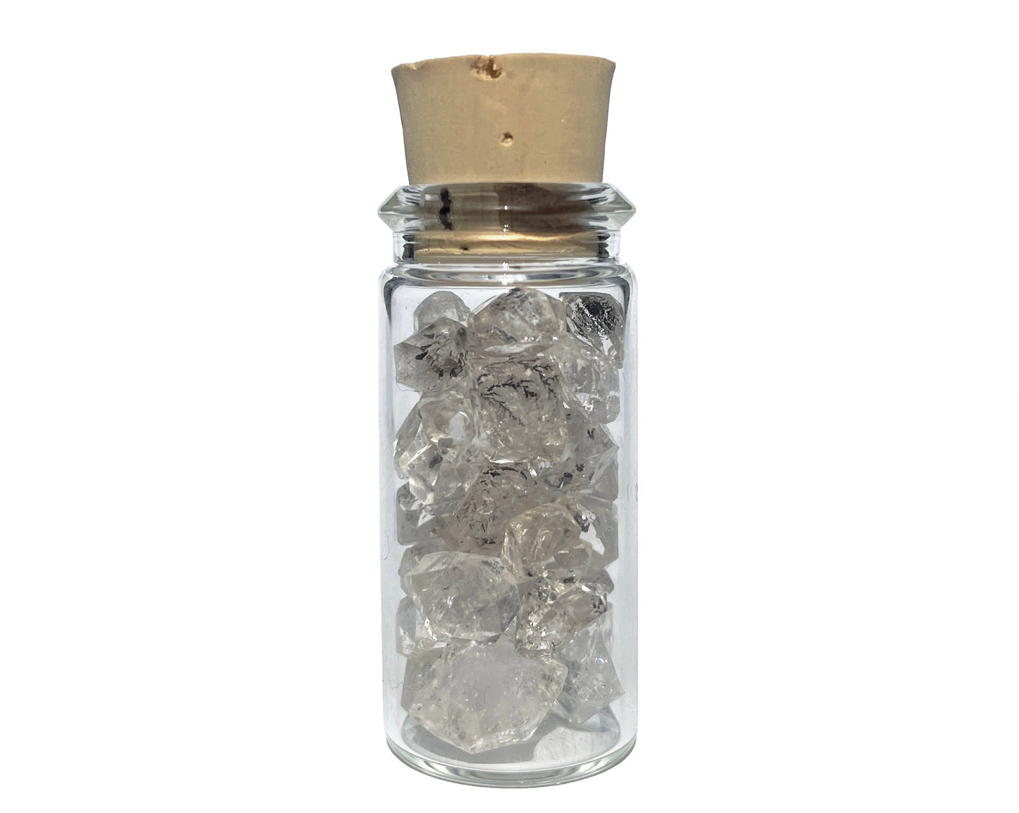Herkimer Diamanten - Quarz Kristalle im Gläschen Edelsteinwasser - Geschenkidee