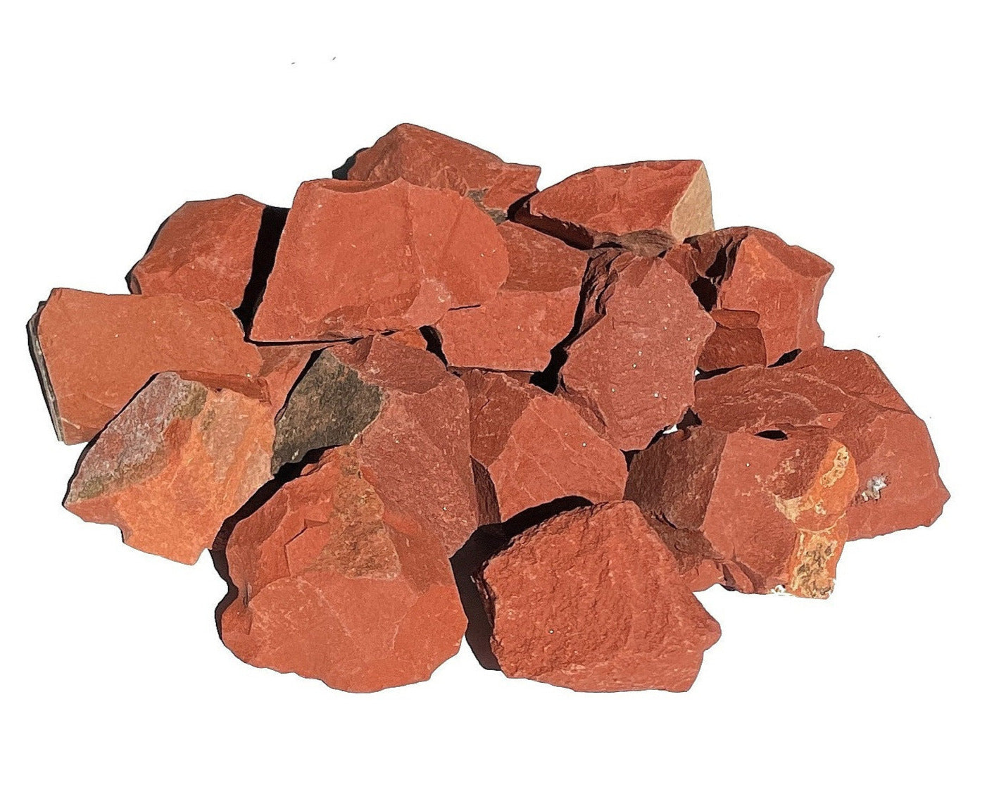 Jaspis rot Rohsteine - Wassersteine für Edelsteinwasser - Stein für Vitalität und Kraft