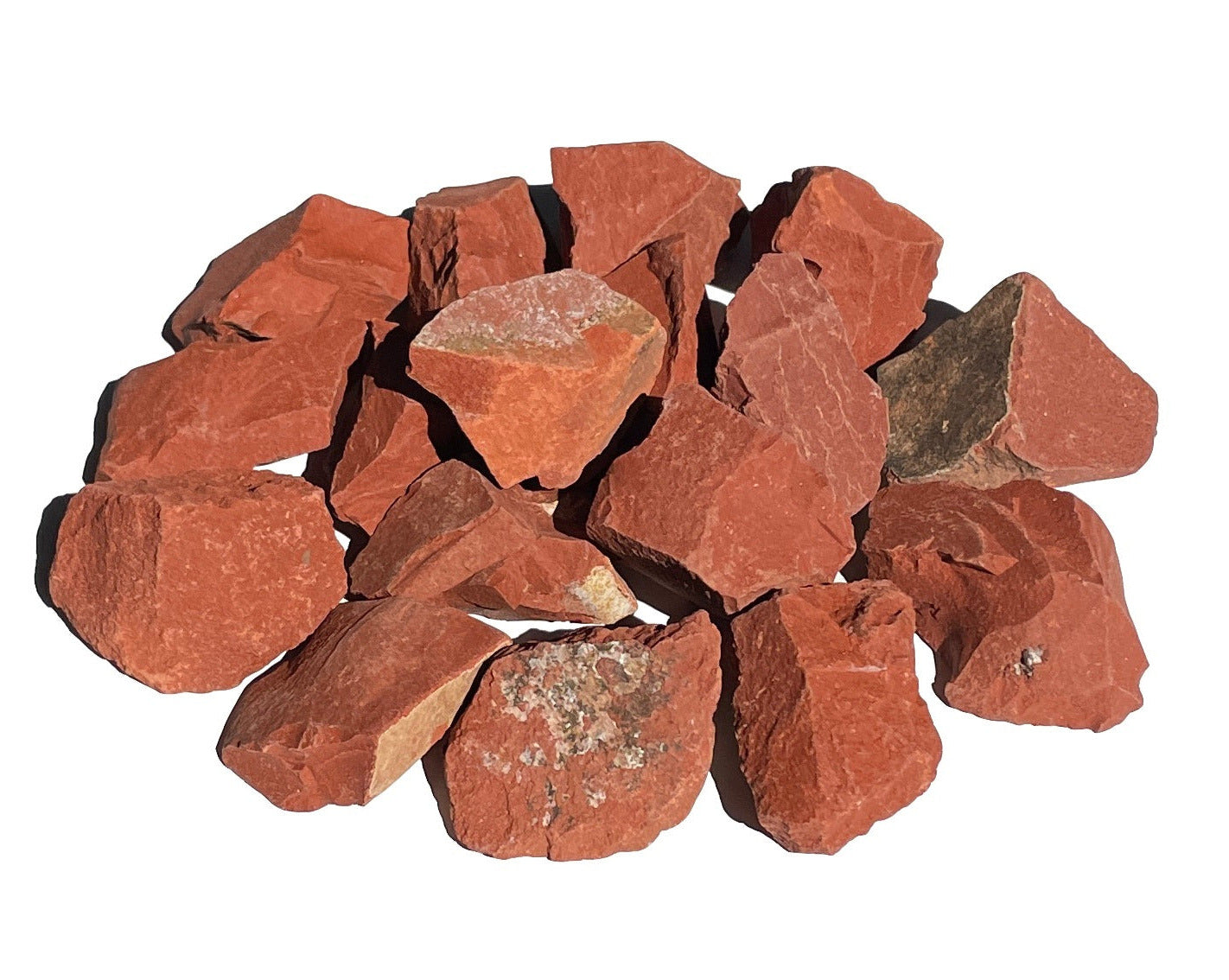 Jaspis rot Rohsteine - Wassersteine für Edelsteinwasser - Stein für Vitalität und Kraft