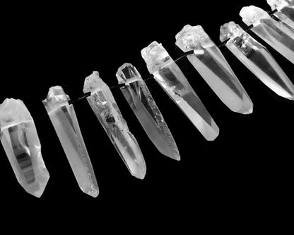 Laserkristall Laserquarz Anhänger gebohrt Lemuria Kristall