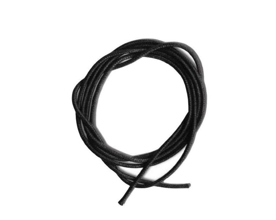 schwarzer Obsidian Anhänger - Trommelstein gebohrt - Edelstein Anhänger mit Lederband