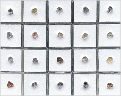 Rohdiamant - Diamantkristall natürlicher Diamant - Naturdiamant | 1 - 1,4 ct.