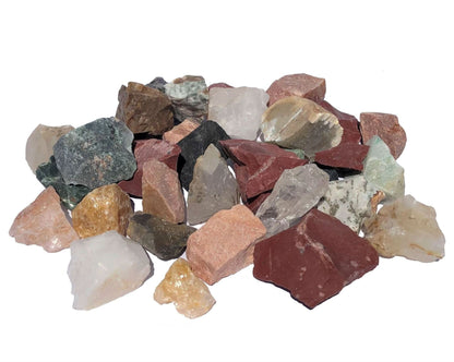 Mineralien Rohsteine bunte Mischung Edelsteine Mix natur