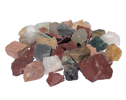 Mineralien Rohsteine bunte Mischung Edelsteine Mix natur