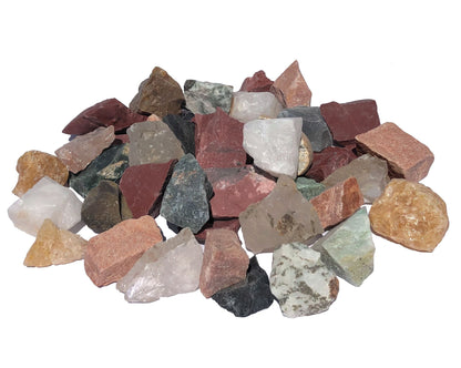 Mineralien Rohsteine bunte Mischung Edelsteine Mix natur