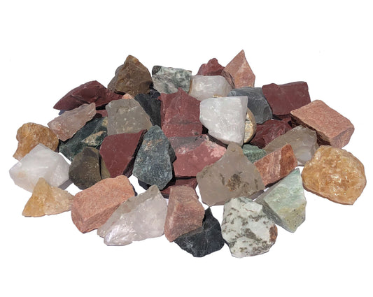 Mineralien Rohsteine bunte Mischung Edelsteine Mix natur