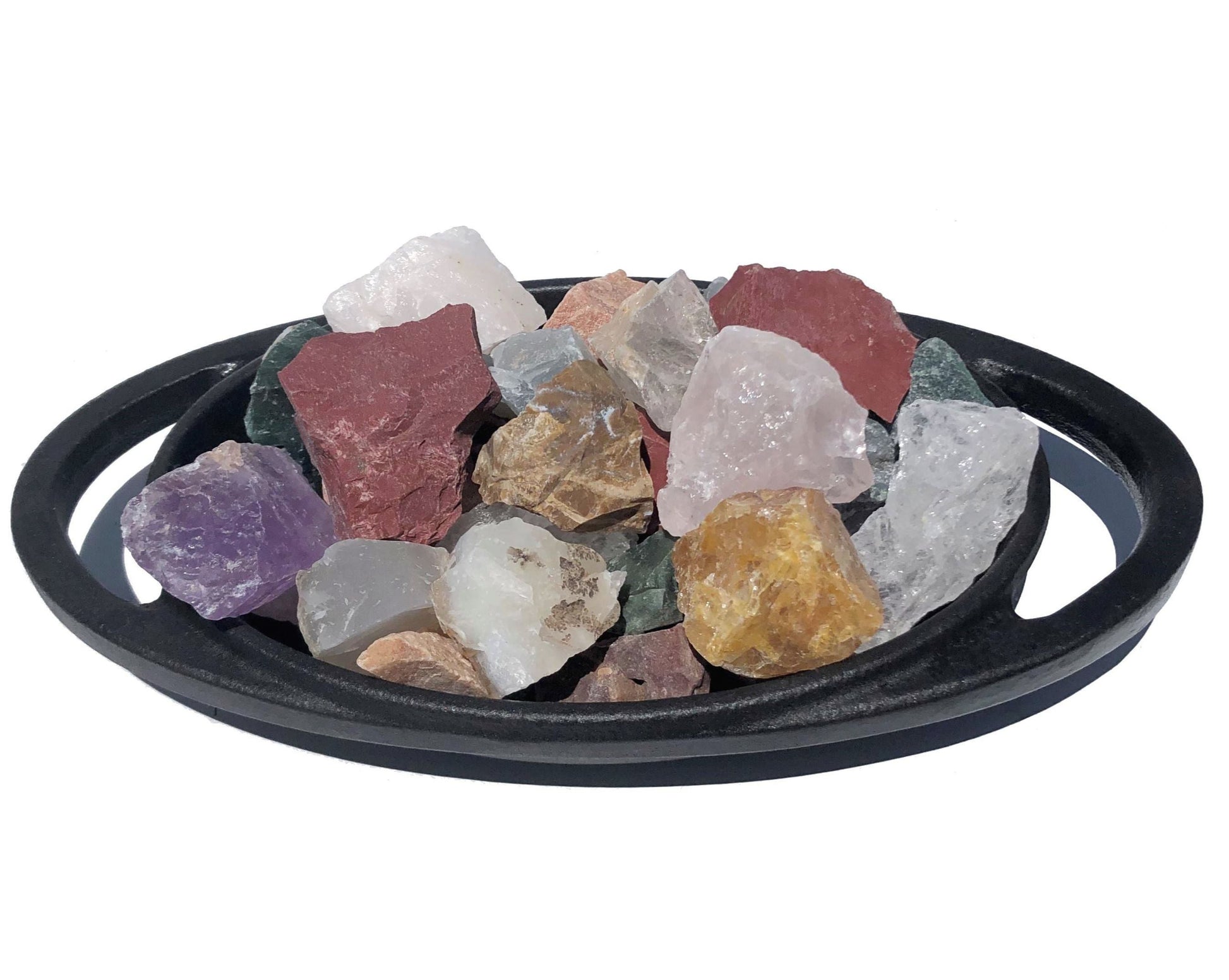Mineralien Rohsteine bunte Mischung Edelsteine Mix natur