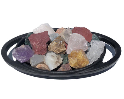 Mineralien Rohsteine bunte Mischung Edelsteine Mix natur