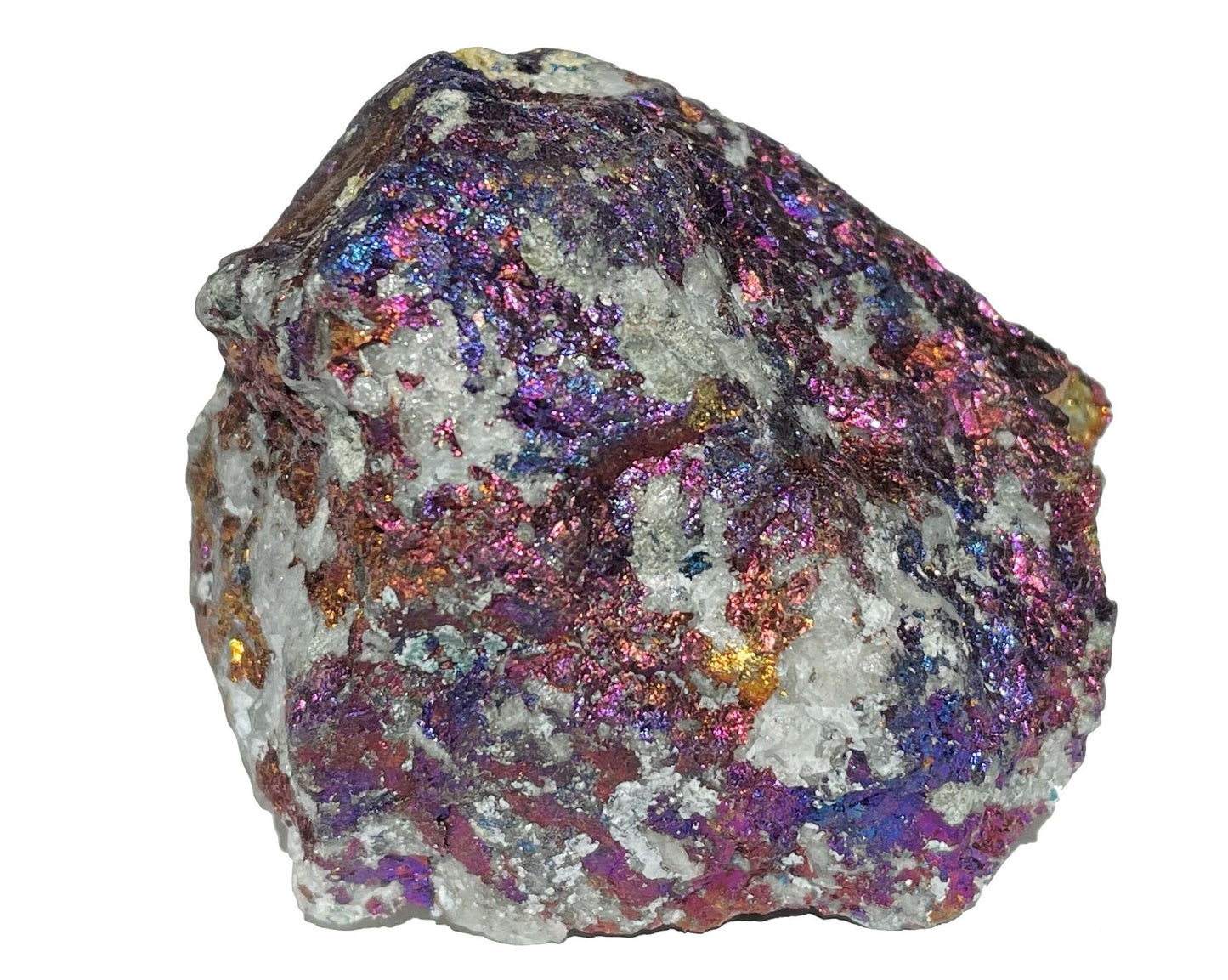 Buntkupfer Rohstein - Chalkopyrit Buntkupferkies - irisierende Farben