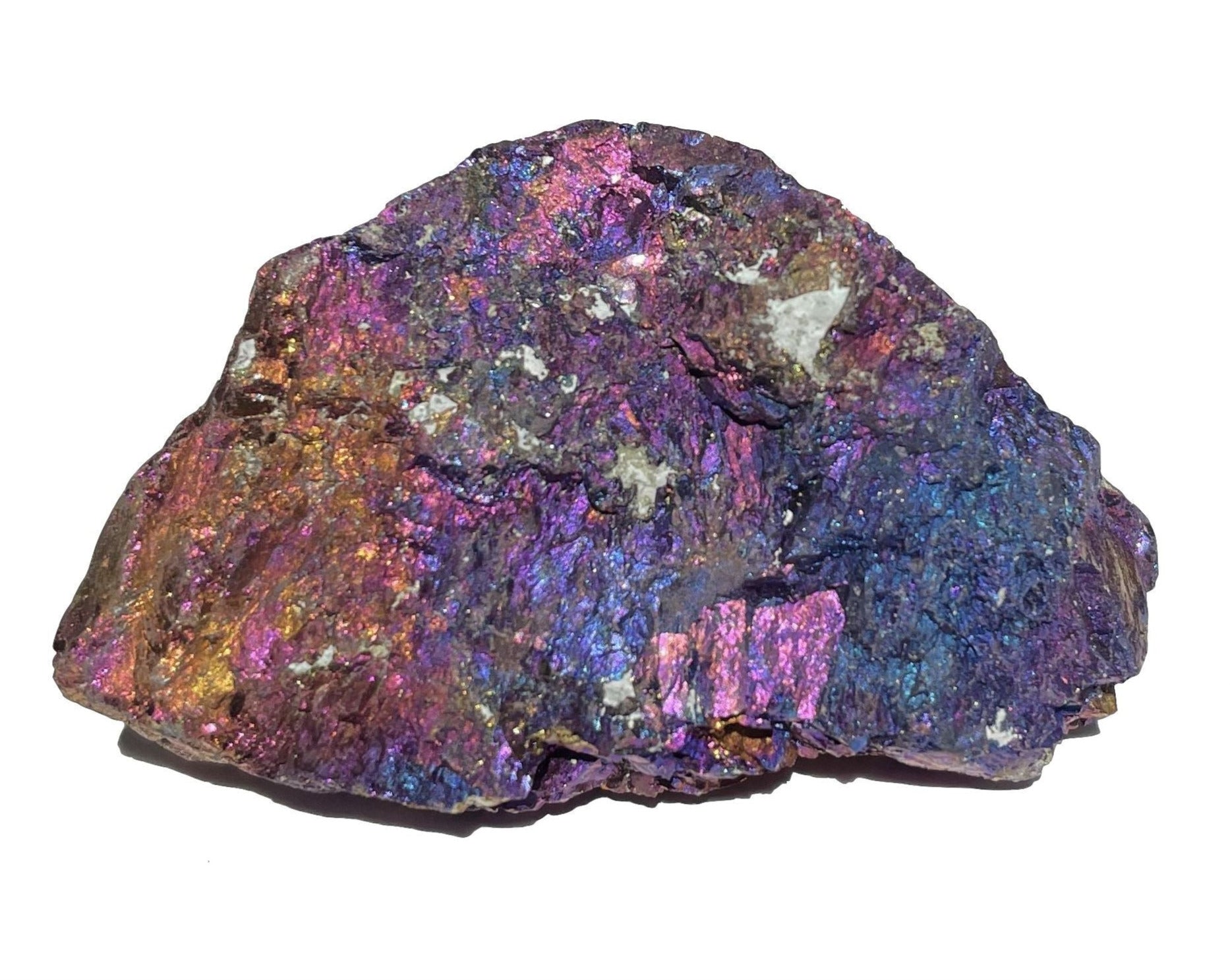 Buntkupfer Rohstein - Chalkopyrit Buntkupferkies - irisierende Farben