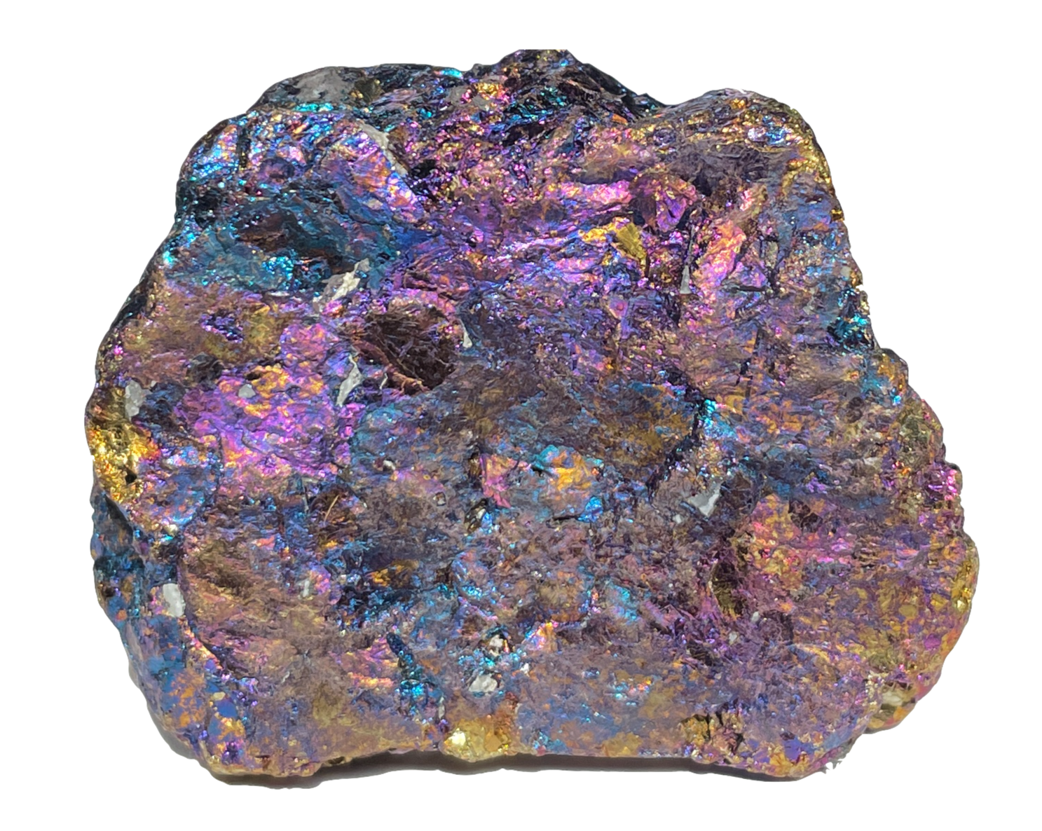 Buntkupfer Rohstein - Chalkopyrit Buntkupferkies - irisierende Farben