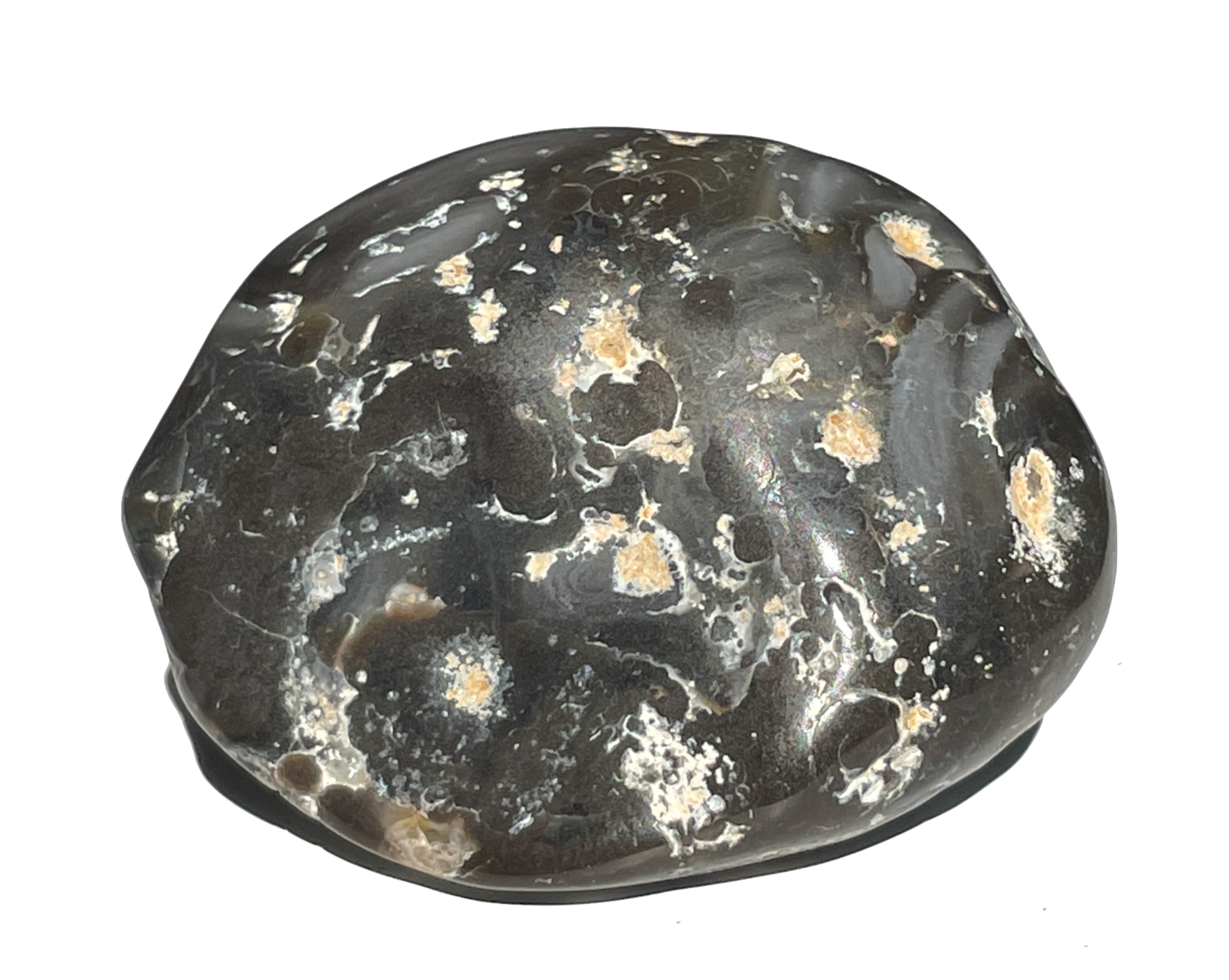 Wasserachat - Achat Geode gefüllt mit Urwasser - Enhydros