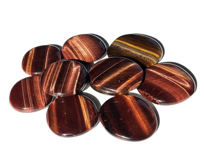 Tigerauge rot Scheibensteine