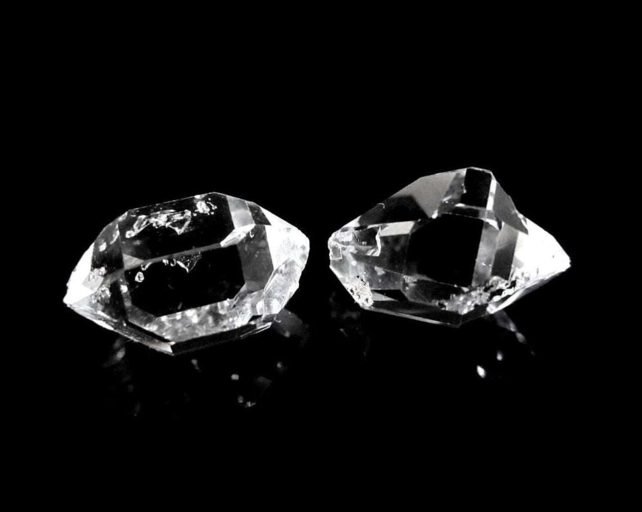 Herkimer Diamanten Bergkristall Doppelender Quarzkristalle