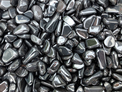 Basis-Set Trommelsteine - Amethyst Bergkristall Rosenquarz Hämatit - Ladesteine