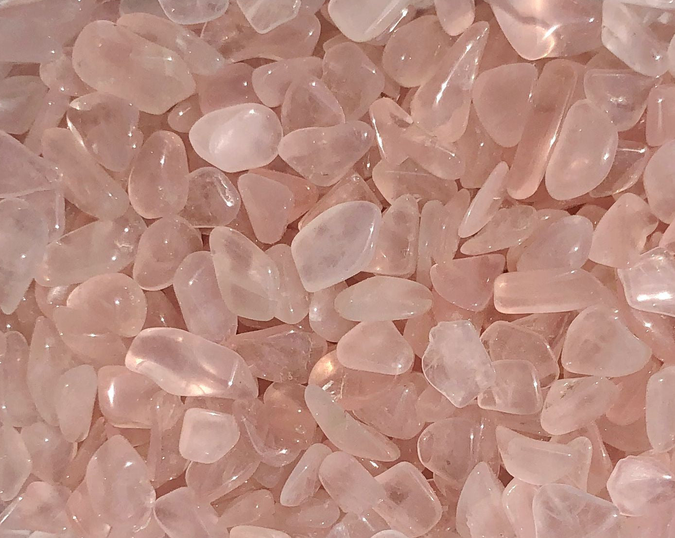 Rosenquarz - Trommelsteine Edelsteine Ladesteine - Ladesteine