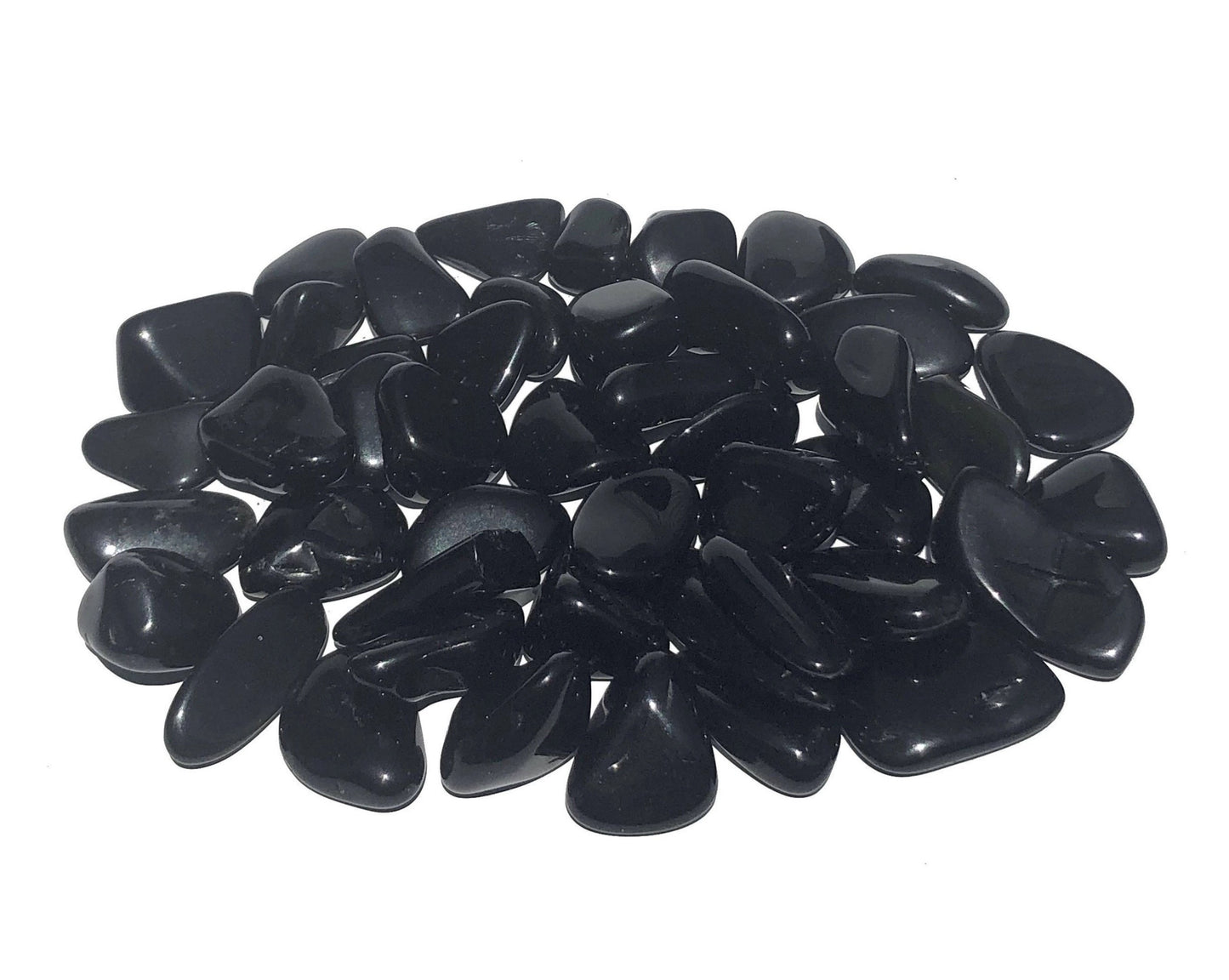 schwarzer Obsidian Trommelsteine - Edelsteine