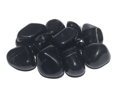 Onyx schwarz Trommelsteine - Edelsteine