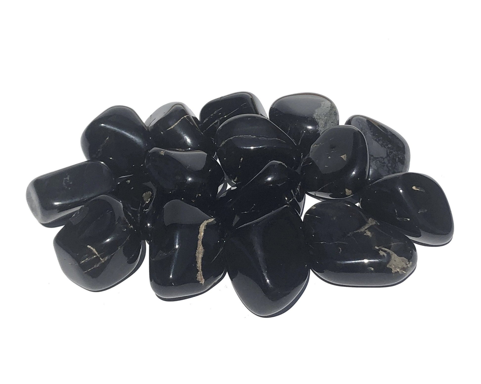 Onyx schwarz Trommelsteine - Edelsteine