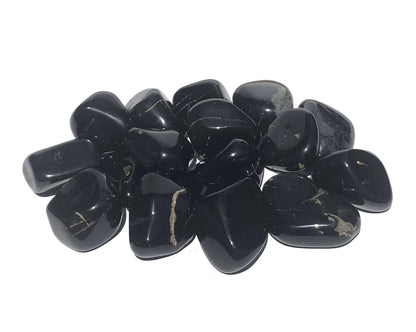 Onyx schwarz Trommelsteine - Edelsteine