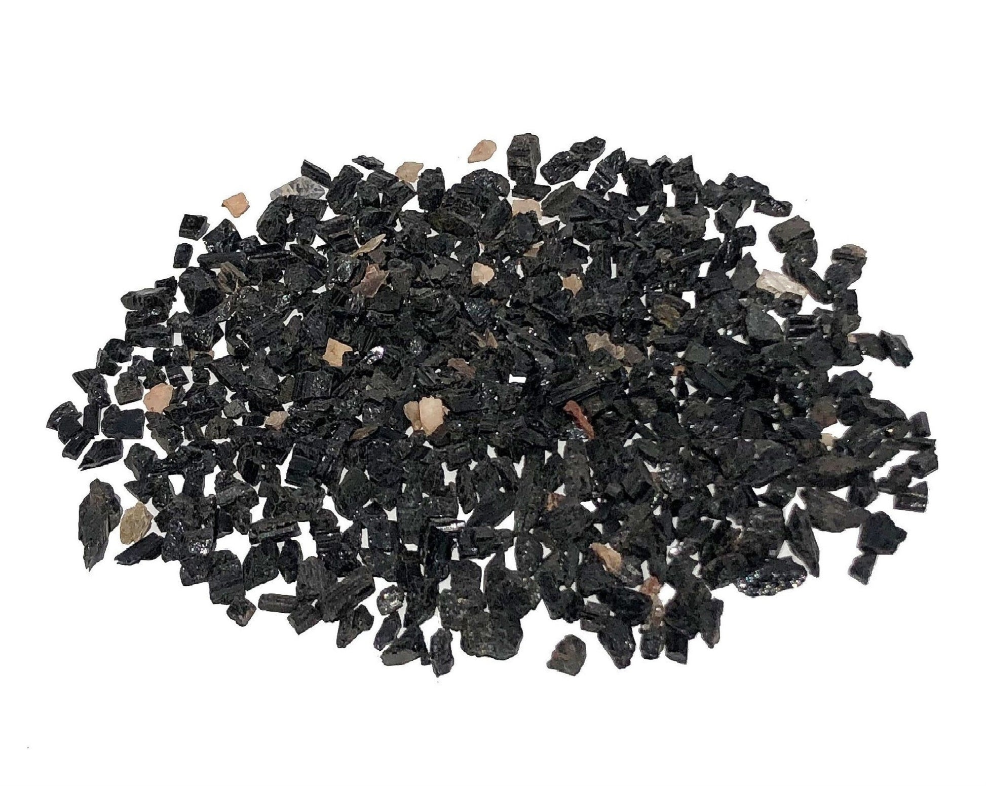 Turmalin Schörl schwarz Rohsteine - Granulat