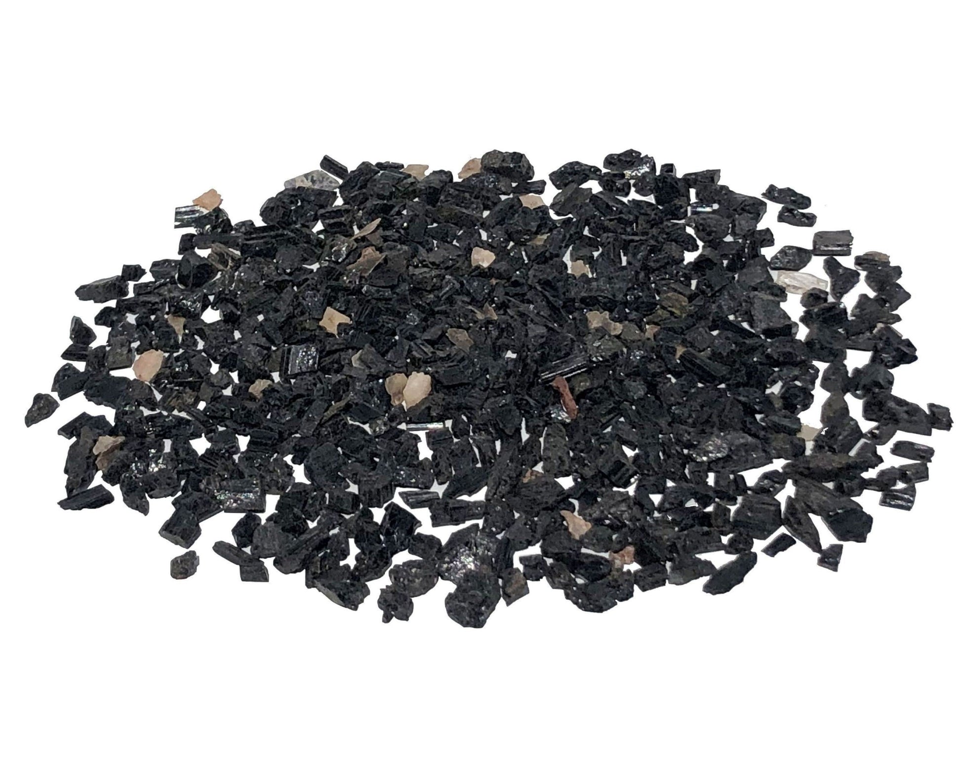 Turmalin Schörl schwarz Rohsteine - Granulat