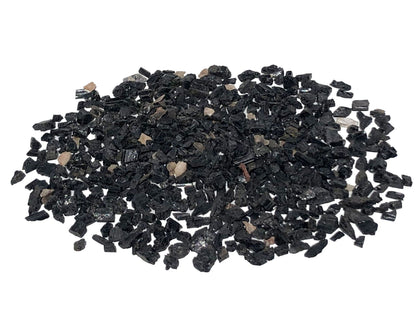 Turmalin Schörl schwarz Rohsteine - Granulat