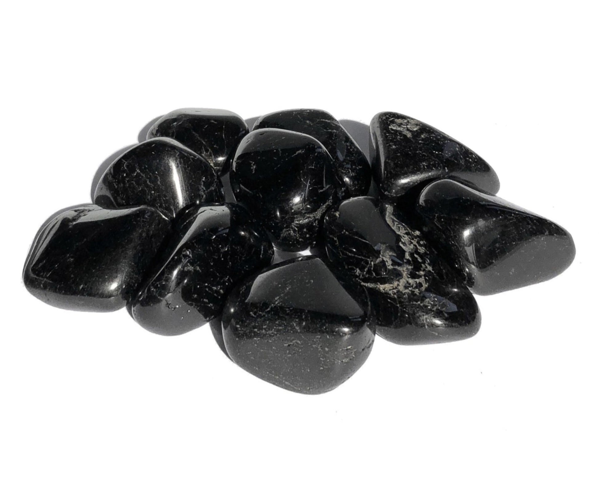 Turmalin schwarz Schörl Trommelsteine - Edelsteine