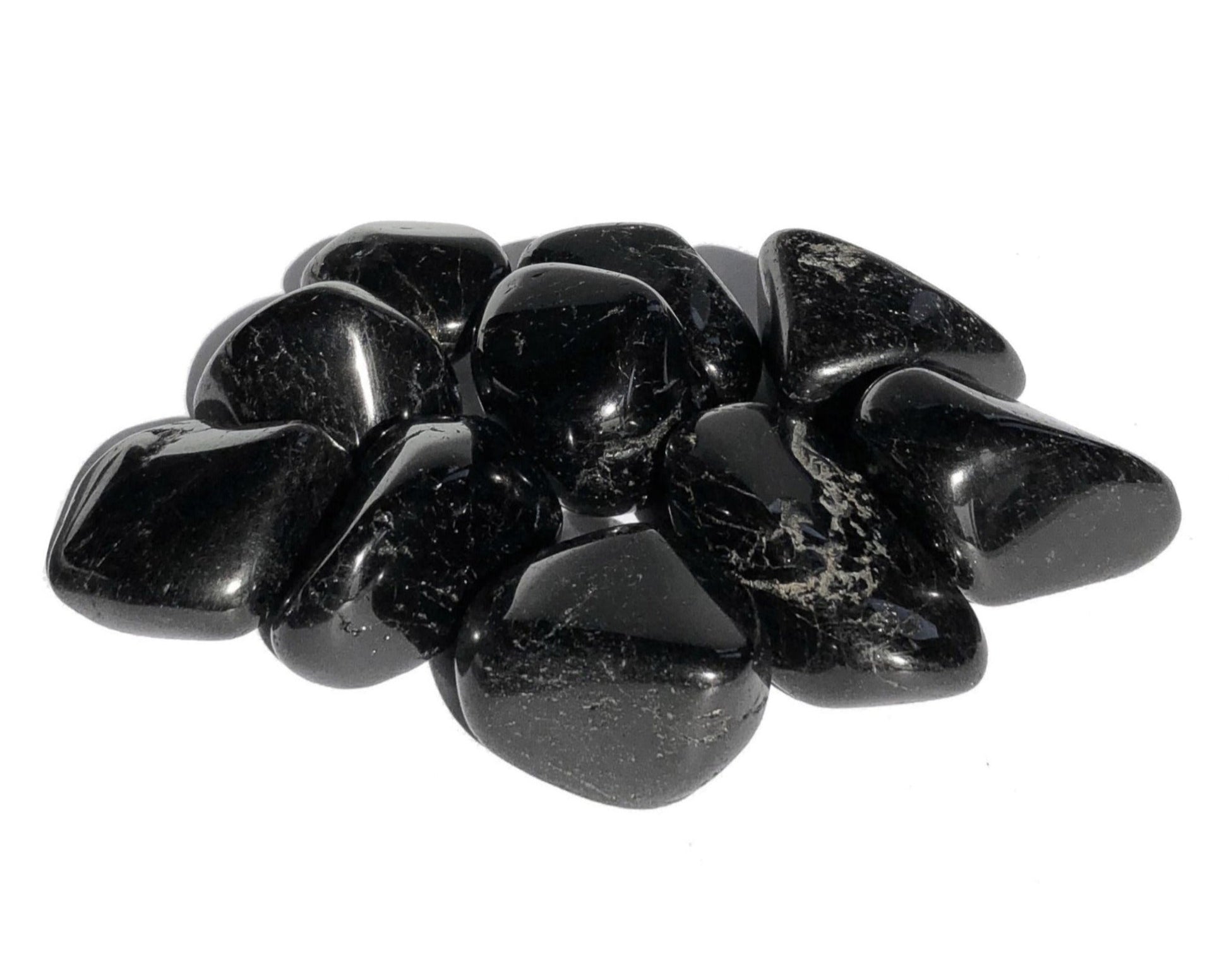 Turmalin schwarz Schörl Trommelsteine - Edelsteine
