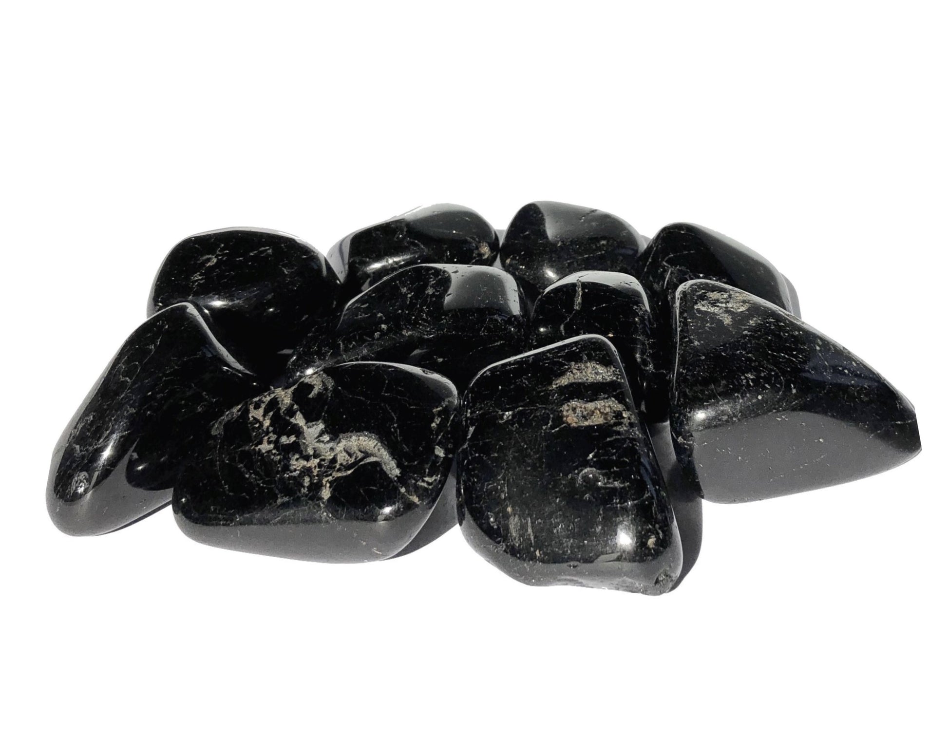 Turmalin schwarz Schörl Trommelsteine - Edelsteine