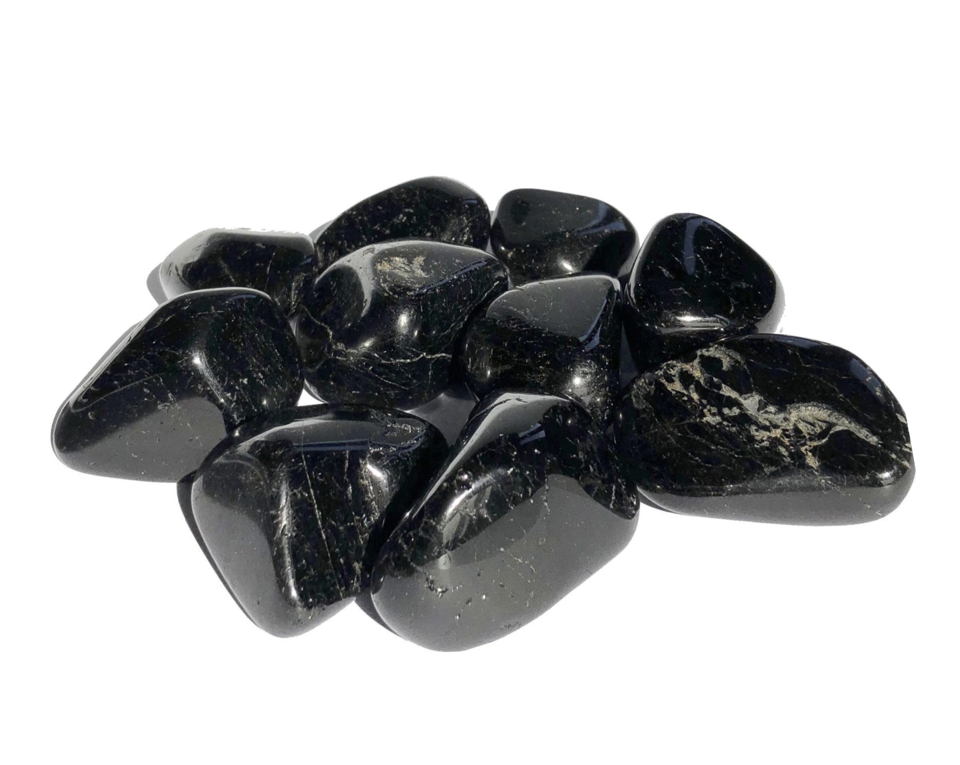 Turmalin schwarz Schörl Trommelsteine - Edelsteine