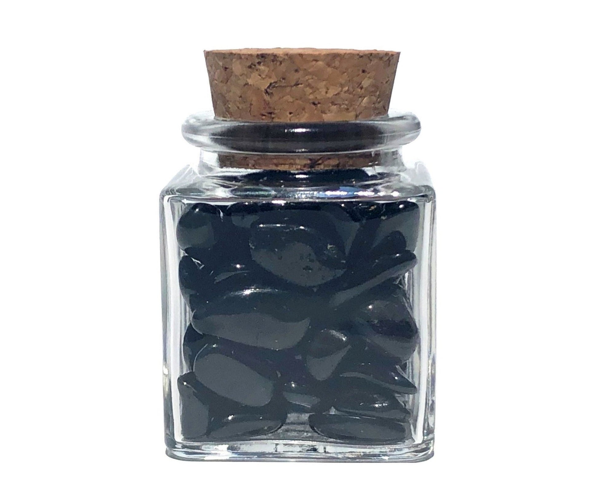 Onyx Trommelsteine im Dekoglas