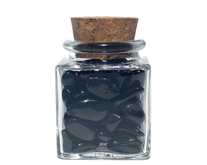 Onyx Trommelsteine im Dekoglas
